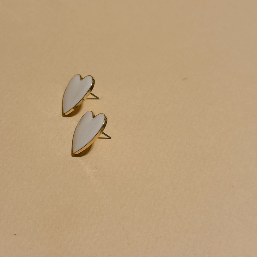 Heart earrings N1211 - Picture 2 of 3